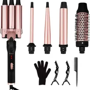 1.5 Inch 5 In 1 Thermal Curling Iron Set